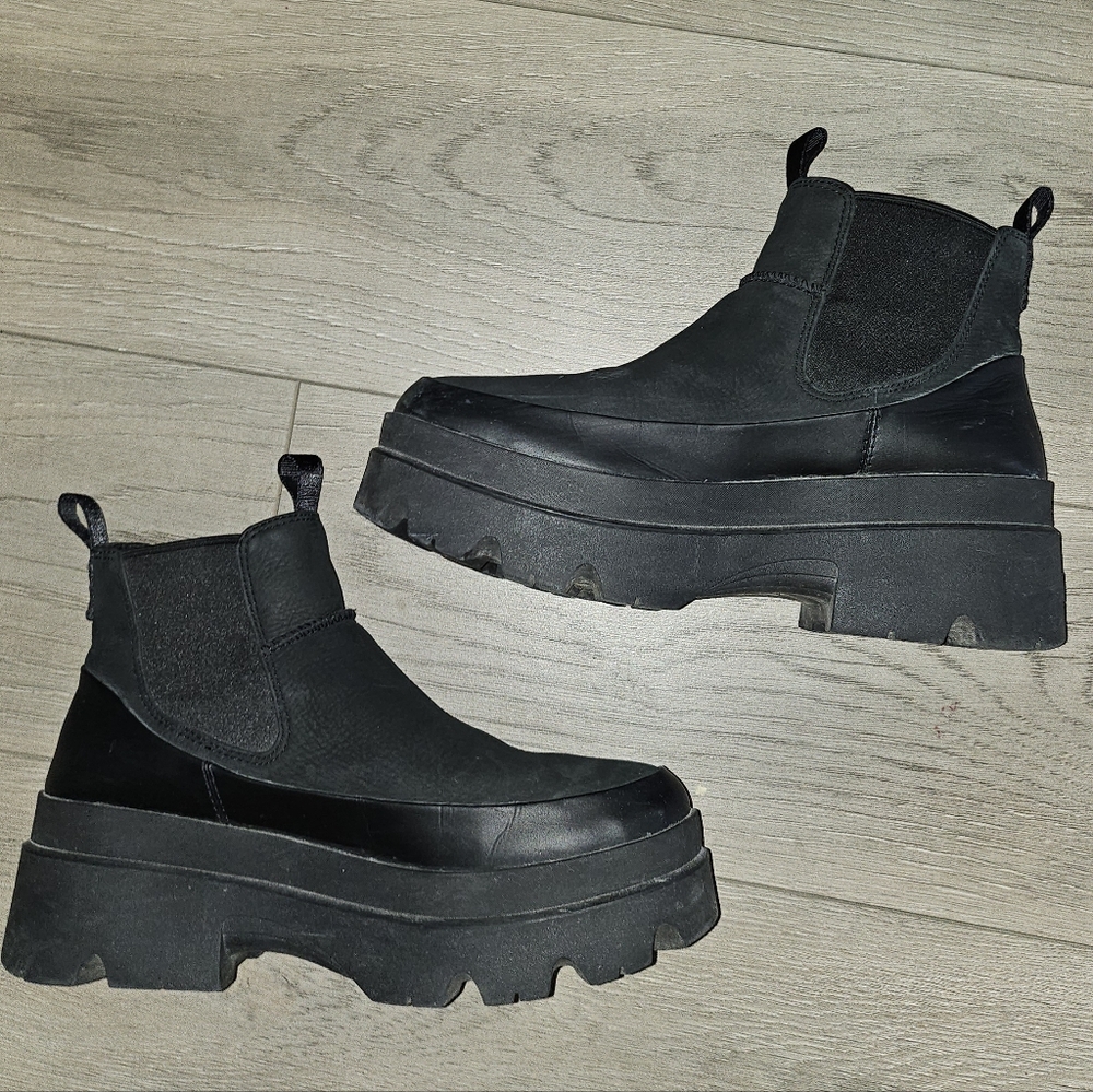 Black Platform Ankle Boots
